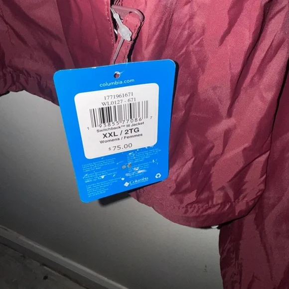 Columbia Brand Waterproof Jacket size XXL - Picture 3 of 6